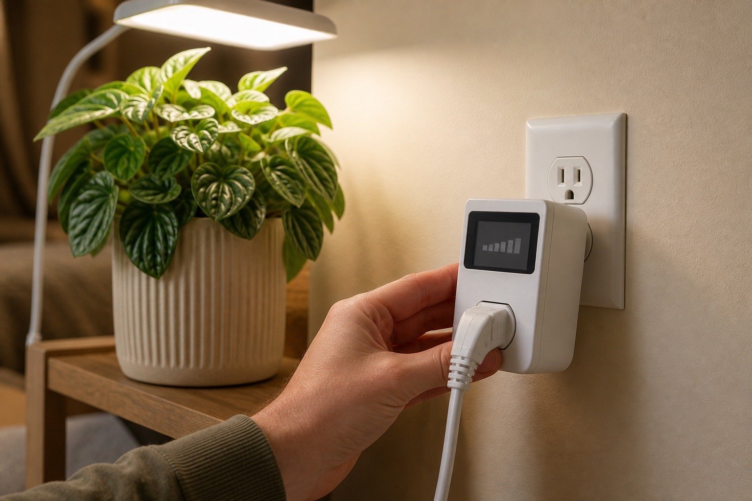 Measuring the actual wattage of an LED grow light with a plug in power meter